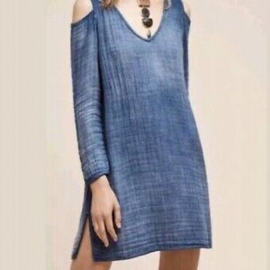 CLOTH & STONE Cold Shoulder Tunic Dress